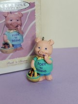 Hallmark Keepsake Easter Collection Ornament 1996 Pork&#39; n Beans  Cake To... - $12.56