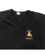 Vintage Black Mens Purdue Boilermakers V-Neck Acrylic Sweater Embroidere... - $726.01 MXN