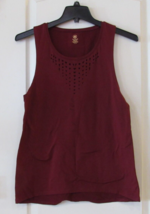 Gaiam Lena Laser Cut Out Tank Black or Pomegrante Women&#39;s Sz M NWT MSRP$30 - $334.30 MXN