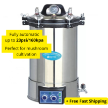 24L Automatic Sterile Autoclave Steam Sterilizer Stainless Steel (Mushro... - $898.05 CAD