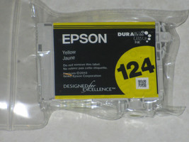 Epson 124 T124420 YELLOW ink jet = printer Stylus NX125 NX127 NX130 NX23... - £15.49 GBP