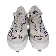 Aaron Judge Autographed &quot;Player Issued 2021&quot; Blue / Gray Adidas Cleats Fanatics - £2,121.13 GBP