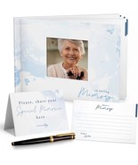 Funeral Guest Book for Memorial Service Sign in Book W Table Card &amp; Pen NEW - £28.48 GBP