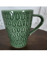 Starbucks Mug Christmas 2008 **Crazing** 12ozs Christmas Tree Embossed  ... - $19.99