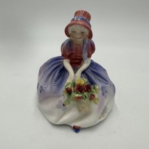 Royal Doulton Monica HN-1467 Figurine Hand-painted Bone China Antique Flowers - £45.22 GBP