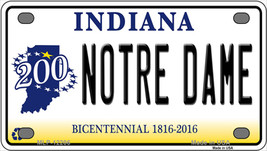 Notre Dame Indiana Novelty Mini Metal License Plate Tag - $14.95