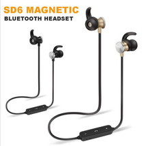 Metal Magnetic Wireless Bluetooth Earphone Sports Headset Stereo Bass Headphone - £10.32 GBP