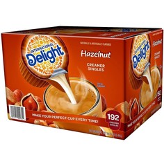 International Delight Hazelnut Liquid Creamer, 192-Count Single-Serve Pa... - £17.83 GBP