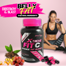 FIT C XTREME : THE FASTEST &amp; POTENT NATURAL FAT BURNER BY CURVY FRUIT - ... - £20.96 GBP