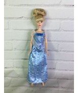 Mattel Disney Princess Cinderella Doll With Blue Dress and 1 shoe - £7.21 GBP