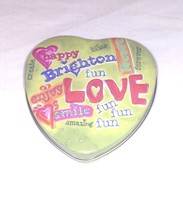 BRIGHTON HEART JEWELRY BOX CHARM COLLECTIBLE Love Fun Smile TIN BOX Brac... - £8.36 GBP