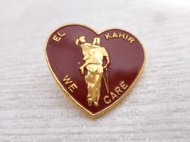 1988 Frank Mead Pote R/G Awards EL KAHIR WE CARE Heart Shape Pinback Pin - £10.20 GBP
