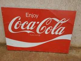  Vintage ENJOY Coca Cola COKE Metal box Soda Sign B - $307.27