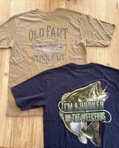 Bass Pro Shop T-Shirt MEDIUM (2) Funny Fishing Hooker Old - $39.00