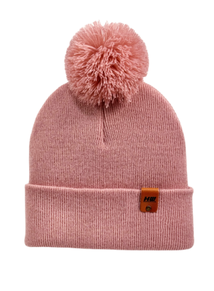 CPP1 HAAKWEAR PomPom Beanie - Made in USA - Pearl Pink - $29.00