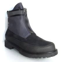 Timberland Women&#39;s Heritage 6 IN Black Nubuck Waterproof Front Zip Boots... - $125.99