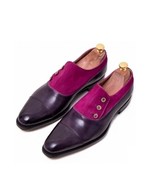 Handmade leather dress shoes for men custom two tone bespoke shoes for men - £114.76 GBP