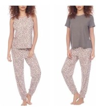 Honeydew 3-Piece Lounge Set Pajamas Cheetah Print Joggers Tank Shirt NWT Large - £19.15 GBP