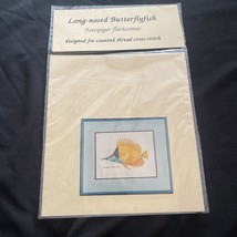 Heartland House Designs Long Nosed Butterflyfish Cross Stitch - £10.34 GBP
