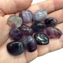 100g Bag of Fluorite Small Tumblestones 10-20mm, China - £25.66 GBP