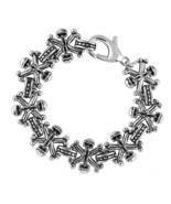 JCE576 High polished (no plating) Stainless Steel Bracelet with No Stone - $29.99