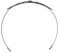 Goth Vampire Queen Silver Bat Tone Headpiece W/ Black Beaded Drop Dangle Accent image 7