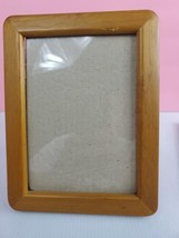picture frame brown wood 8.5&quot; x 6.5&quot; picture area 6.5&quot; x 4.5&quot; #14 - £4.82 GBP