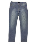 NYDJ Women Size 4 (Measure 30x30) Blue Striped Legging Jeans Lift Tuck Tech - $14.14