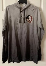 Seminoles NOLES Men&#39;s Long Sleeve Grey with Graphic -Hoodie T Shirt Size... - £21.43 GBP