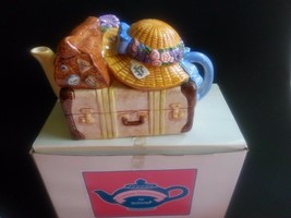 SCHMID TEATIME HARMONIES TEAPOT/MUSIC BOX-1995 BON VOYAGE-BETSY HAZELTON... - £19.67 GBP