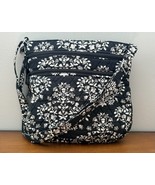 VERA BRADLEY Lighten Up Crossbody Bag Chandelier Noir Black Gray Hipster... - $585.59 MXN