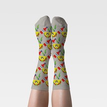 Yellow Owl Workshop Womens Taco Crew Socks Size One Size Color Grey - £11.45 GBP