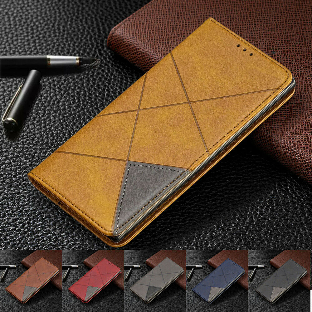 For Samsung Galaxy Note 10+/S10/S9 Retro Stand Wallet Leather Case Phone Cover
