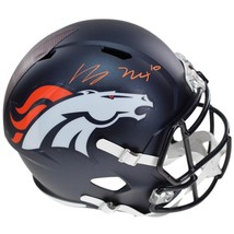 Bo Nix Autographed Denver Broncos Full Size Speed Helmet BAS COA Signed - £516.18 GBP