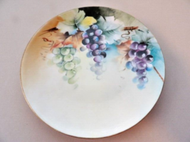 Limoges France Small Plate Colorful Floral Grapes Excellent Condition - £11.47 GBP