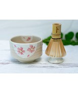 Handcrafted Ceramic Matcha Set - Japanese Matcha Bowl, Bamboo Matcha Whi... - $39.99