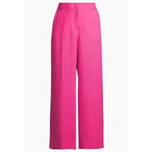$350 Weekend Max Mara Malizia Wide-Leg Linen Trousers | Sz 4 Fuchsia Pin... - $125.00