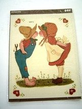 Vintage Meyercord Decals Country Kissing Holly Hobby 5007E Decorative Transfers - £11.78 GBP