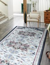 EORC IE404BG26X10 Hand Knotted Wool Heriz Design Weave Rug, 2&#39;6 x 10&#39;, Beige Are - £290.13 GBP