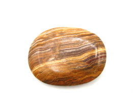 Vintage Natural Stone Belt Buckle Jasper Tigers Eye Onyx Unknown Oval Size 3x2&quot; - $24.05