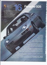 1981 Porsche 928 Print Ad Automobile car 8.5&quot; x 11&quot; - $19.40