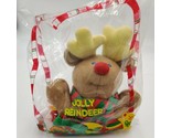 VINTAGE 1988 AVON JOLLY REINDEER CHRISTMAS STOCKING PLUSH STUFFED ANIMAL... - £12.60 GBP