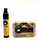 GIBS Manscaper Beard Hair Tattoo Oil 1 oz &amp; The Handle Bar Soap 6 oz - $37.57