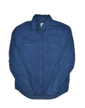 Joes Jeans Shirt Mens L Blue Slim Fit Button Up Long Sleeve Dark Indego Wash - $33.72