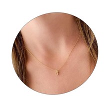 18K Gold Plated Sideways Cross Necklace for Women - $907.85 MXN