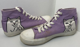 Ripndip Nerm High Lord Nermal Cat Black Skate Shoes Rip N Dip Mens 8 Purple - £16.90 GBP