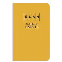 E64-8X4S Sewn Field Surveying Book 4 X 7  Yellow Stiff Cover (Pack Of 6) - £40.09 GBP