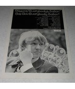 Harry Nilsson Cash Box Magazine Photo Ad Vintage 1968 Everybody&#39;s Talkin... - $367.32 MXN