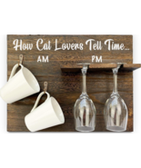Gifts For Cat Lovers / Coffee/Wine Glass HOLDER /  How Cat Lovers Tell T... - £15.41 GBP