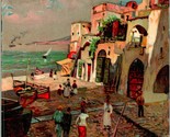Vintage Postcard - Capri - Marina Grande - E. Richter Litho Undivided - $6.09